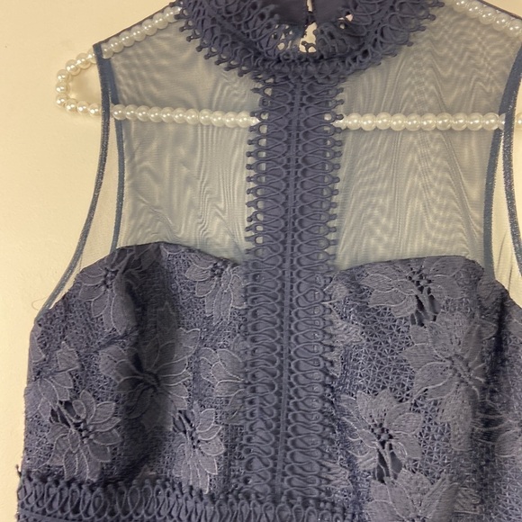 Nanette Lepore Blie Mesh Nomad Lace Sleeveless Midi Dress 8 NWT - Picture 4 of 11
